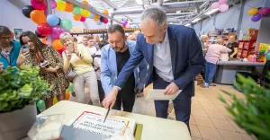 [FOTO] Pierwsze Urodziny Sklepu Społecznego w Tyskich Halach Targowych